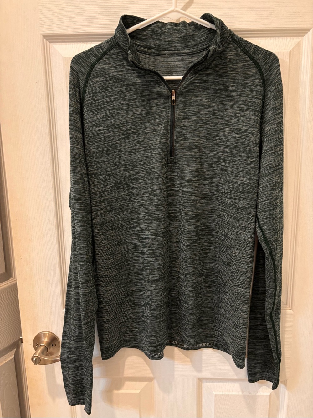 Lululemon Heathered Dark Green Quarter-Zip Pullover
